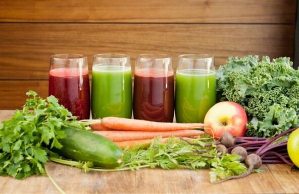 Vegetable juices for the treatment of varicose veins